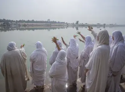 Sabian-Mandaeans in Iraq celebrate the Day of Prosperity
